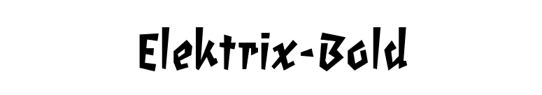Elektrix-Bold font preview