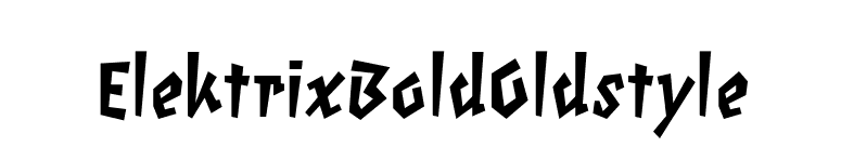 ElektrixBoldOldstyle font preview