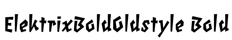 ElektrixBoldOldstyle Bold font preview