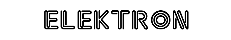 Elektron font preview