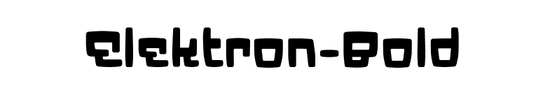 Elektron-Bold font preview