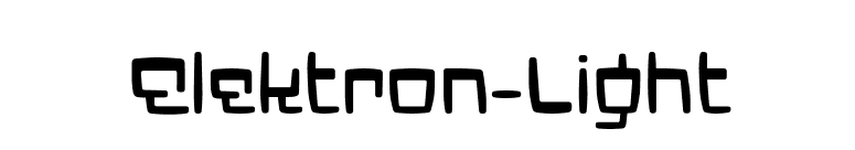 Elektron-Light font preview