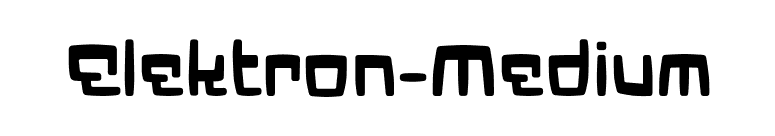 Elektron-Medium font preview