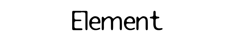 Element font preview