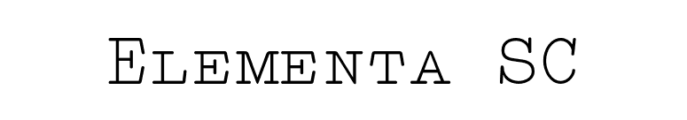 Elementa SC font preview