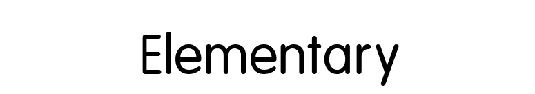 Elementary font preview