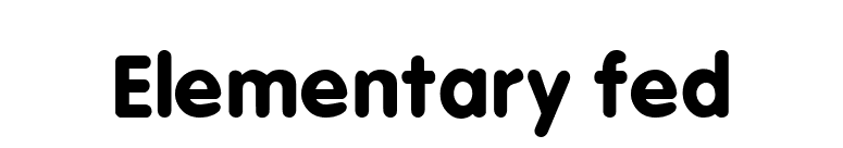 Elementary fed font preview