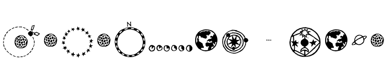 Elementary-Space font preview