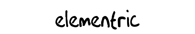 Elementric font preview