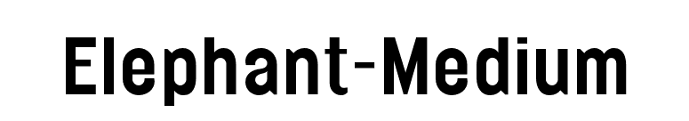 Elephant-Medium font preview