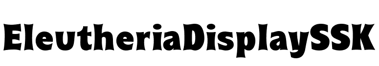 EleutheriaDisplaySSK font preview