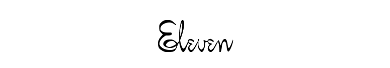 Eleven font preview