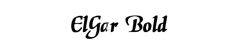 ElGar Bold font preview
