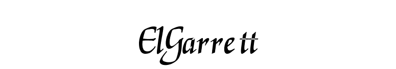 ElGarrett font preview