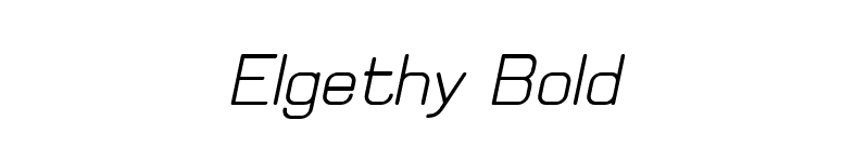 Elgethy Bold font preview