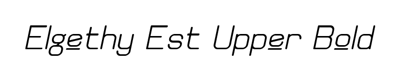 Elgethy Est Upper Bold font preview