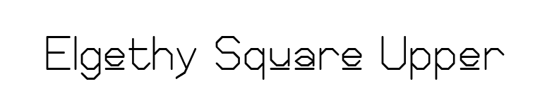 Elgethy Square Upper font preview