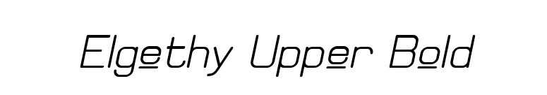 Elgethy Upper Bold font preview