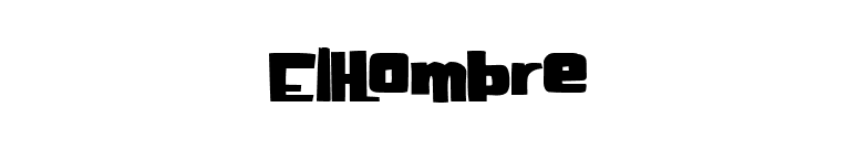 ElHombre font preview