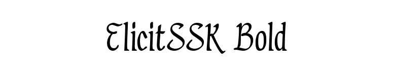 ElicitSSK Bold font preview