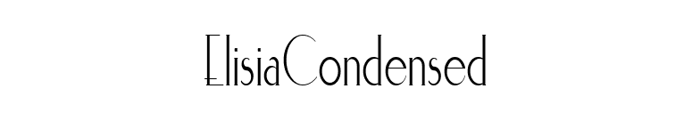 ElisiaCondensed font preview