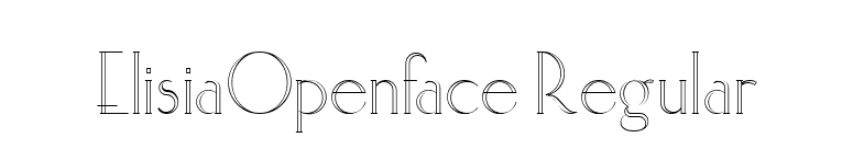 ElisiaOpenface Regular font preview