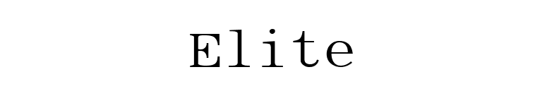 Elite font preview