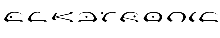 ELKATRONIC font preview