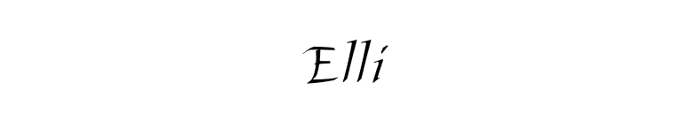 Elli font preview