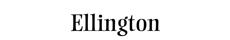 Ellington font preview