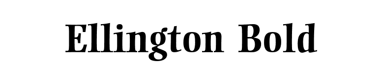 Ellington Bold font preview