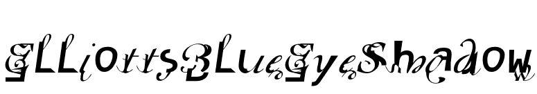 ElliottsBlueEyeShadow font preview