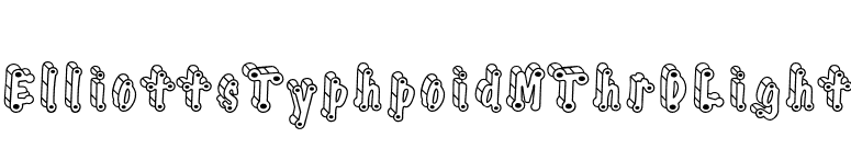 ElliottsTyphpoidMThrDLight font preview