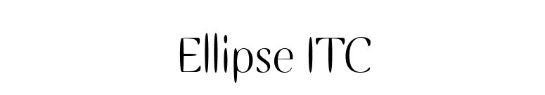Ellipse ITC font preview