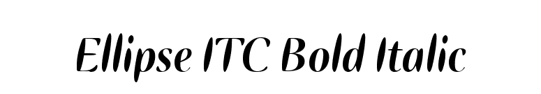 Ellipse ITC Bold Italic font preview