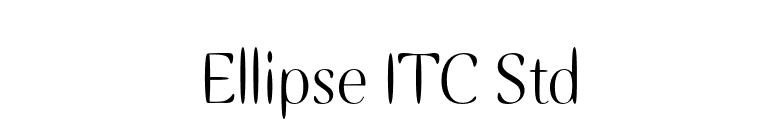 Ellipse ITC Std font preview