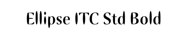 Ellipse ITC Std Bold font preview