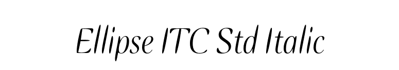 Ellipse ITC Std Italic font preview