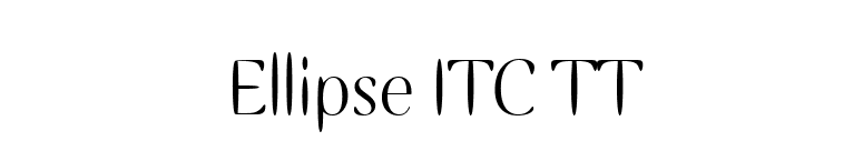 Ellipse ITC TT font preview
