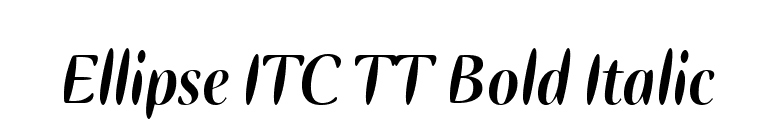 Ellipse ITC TT Bold Italic font preview
