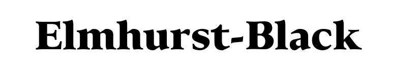 Elmhurst-Black font preview