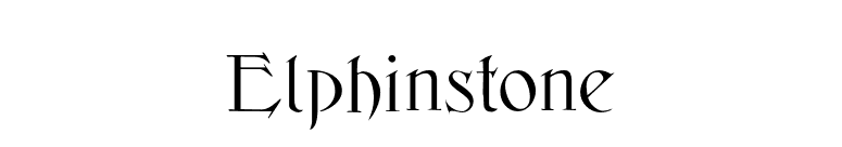 Elphinstone font preview