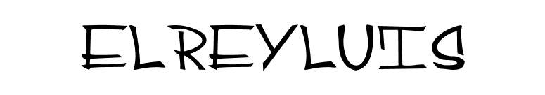 ELREYLUIS font preview