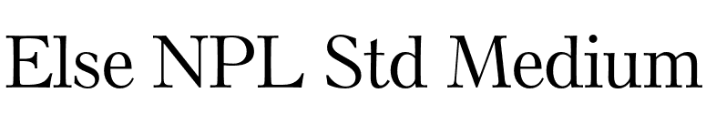 Else NPL Std Medium font preview