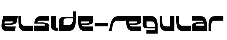 Elside-Regular font preview