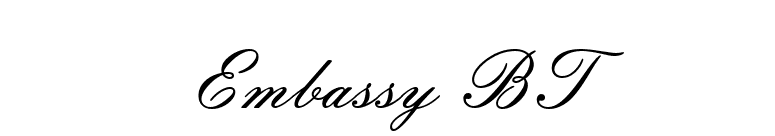 Embassy BT font preview