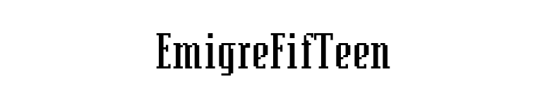 EmigreFifTeen font preview