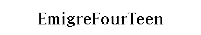 EmigreFourTeen font preview