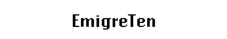 EmigreTen font preview