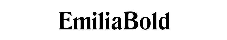 EmiliaBold font preview